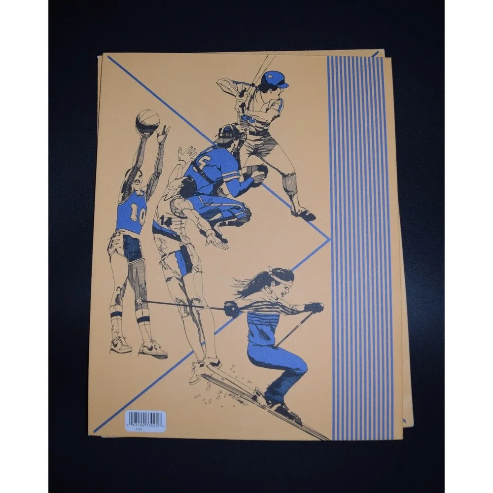 Mead Pee-Chee All Season Portfolio Lot 11 Vintage Peach Sports Folders 33170